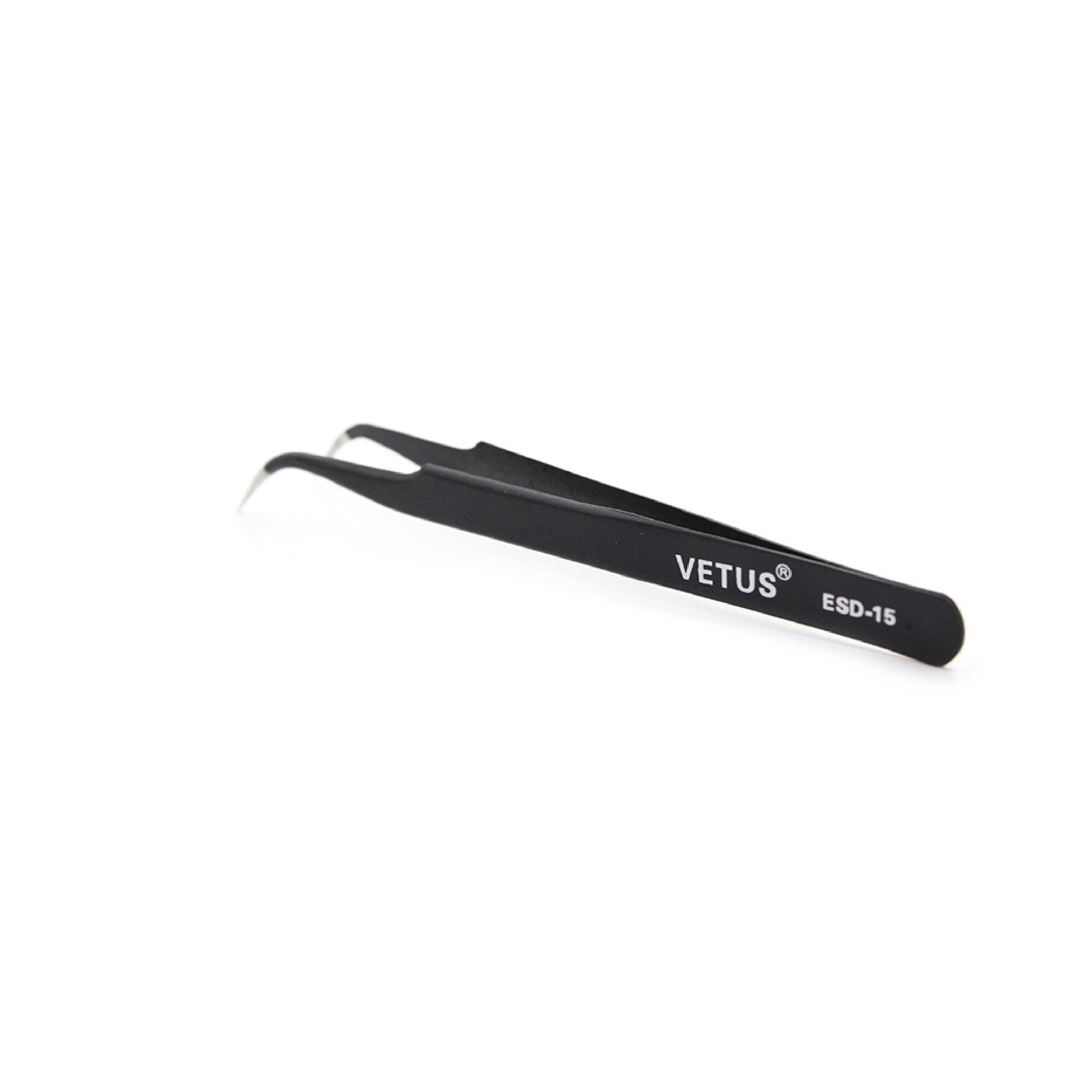 Vetus HRC40 inclined tip tweezers EDS-15