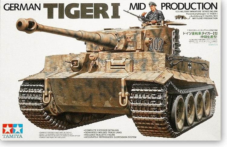 Tamiya 1/35 Model Ger. Tiger 1 Mid Production