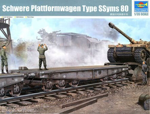 Trumpeter 1/35 Model Schwere Plattformwagen Type SSyms 80