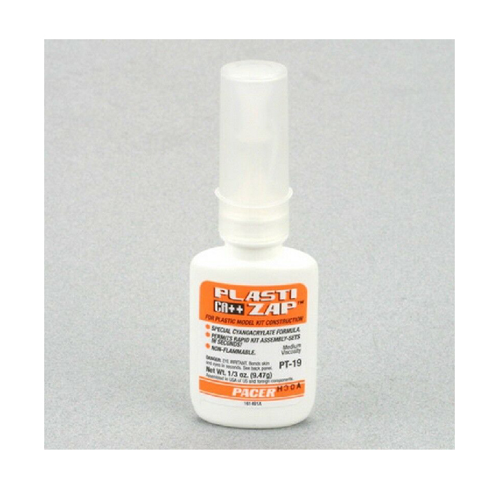 0.33 oz. (9,35 gr) Plasti-Zap CA for plastic model