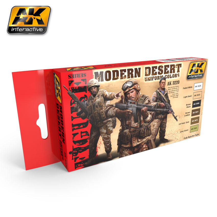 Modern Desert Uniform Colors Boyama Seti