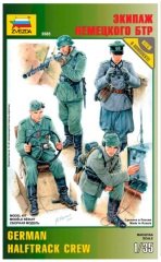 ZVEZDA 1/35 figure German Halftrack Crew