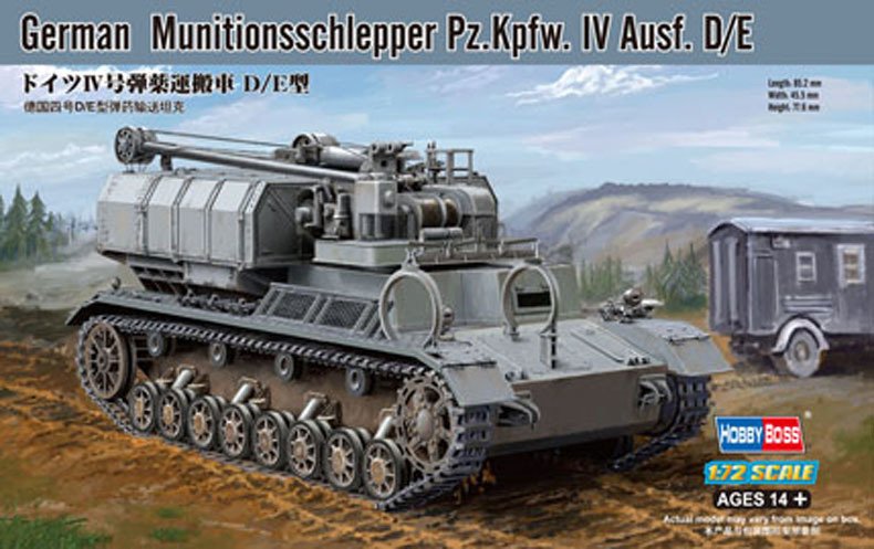 Hobbyboss 1/72 Model Ger. Munitionsschlepper Pz.Kpfw. lV Ausf. D/E