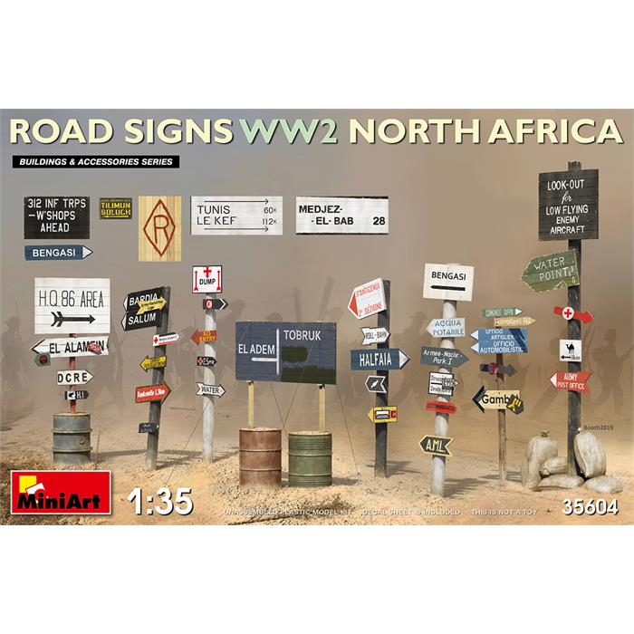 MiniArt II. Dünya Savaşı Kuzey Afrika Yol İşaretleri