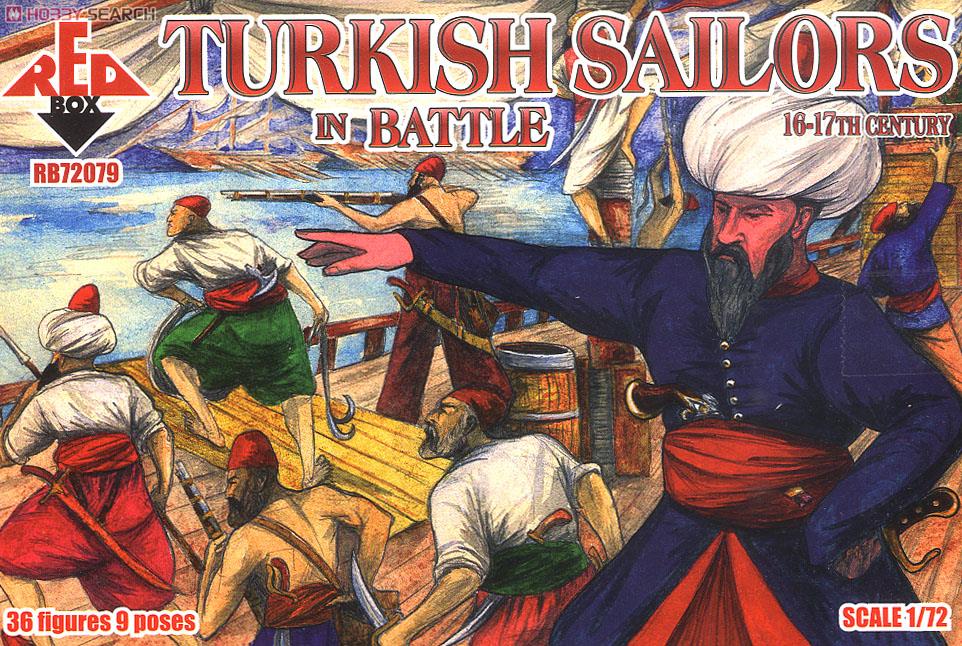 1/72 Turkish Sailors in Battle 16-17th Century (Set of 40) (Plastic model)