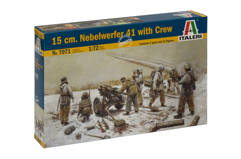 Italeri 1/72 Model 15 cm. Nebelwerfer 41 with Crew