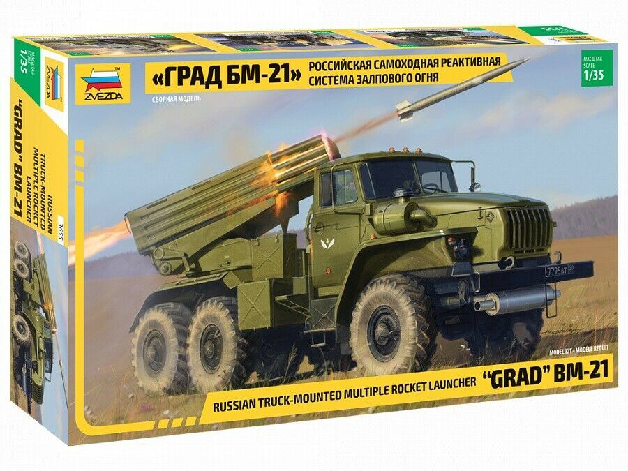 Zvezda 1/35 Maket BM-21 Grad Rocket Lauıncher