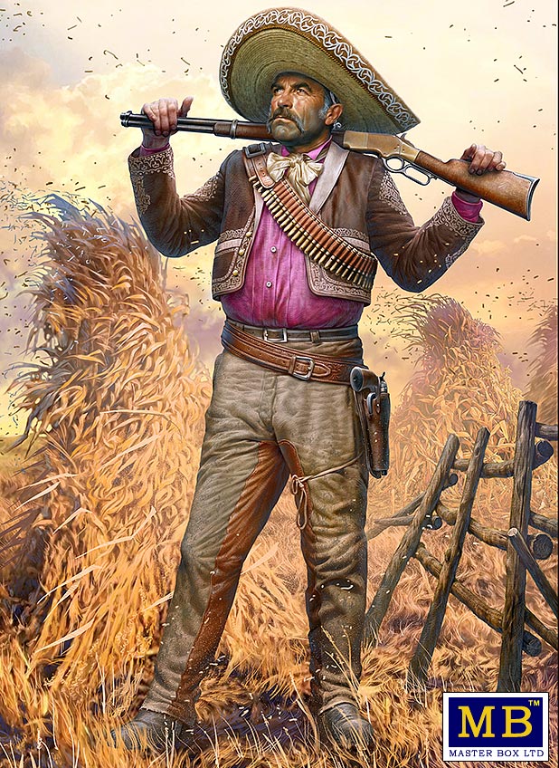 Masterbox 1/35 Figure Outlow. Gunslinger series. Kit No. 3. Pedro Melgoza - Bounty Hunter