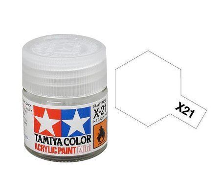 Tamiya Acrylic Mini X-21 Flat Base 10ml.
