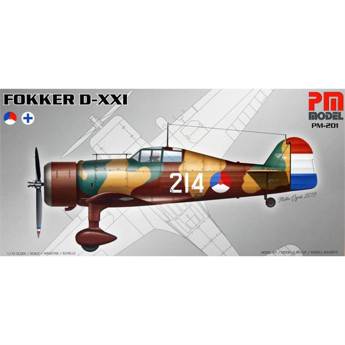 PM MAKET 1/72 Fokker D-XXI