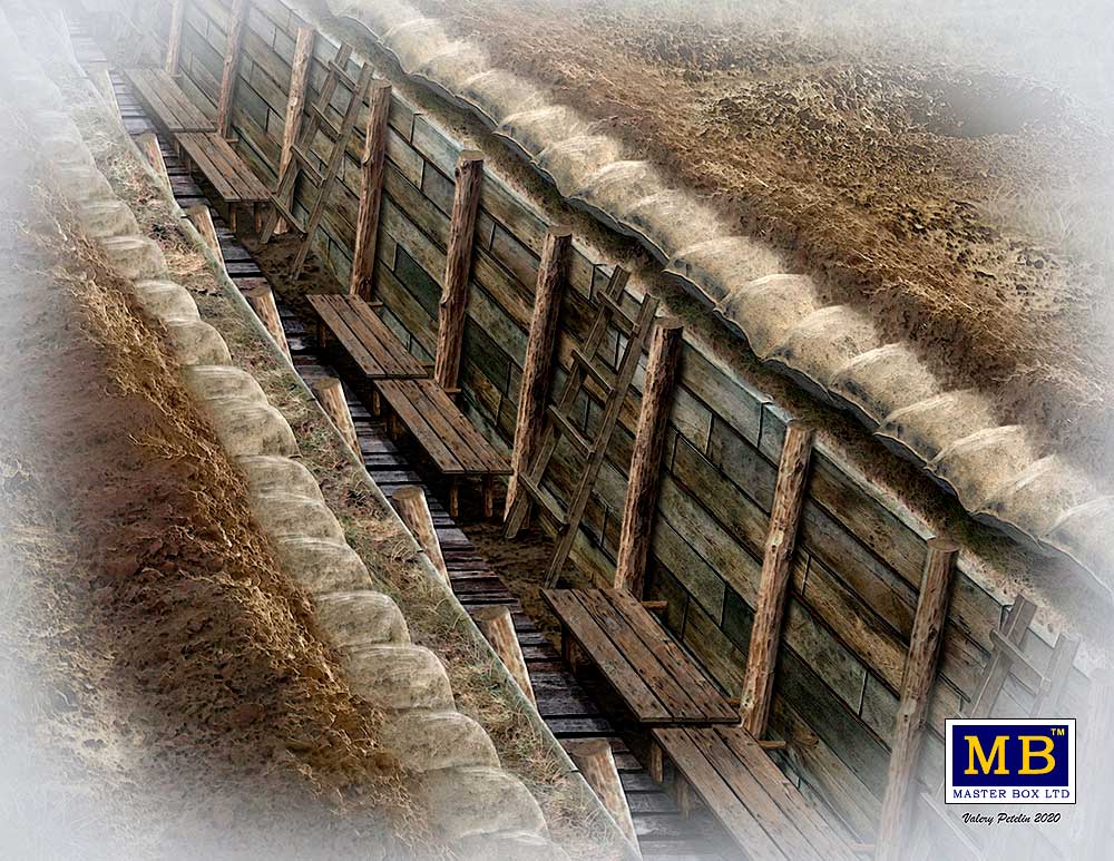 Master Box 1/35 Model The Trench. WWI & WWII Era