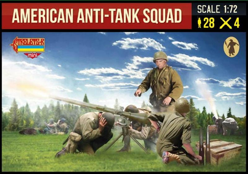 Strelets 1/72 Olcek Amerikan  Anti Tank Timi Ikinci Dünya Savaşı