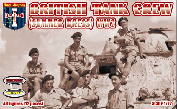 Orion 1/72 scale British Tank Crew (Summer Dress) second world war