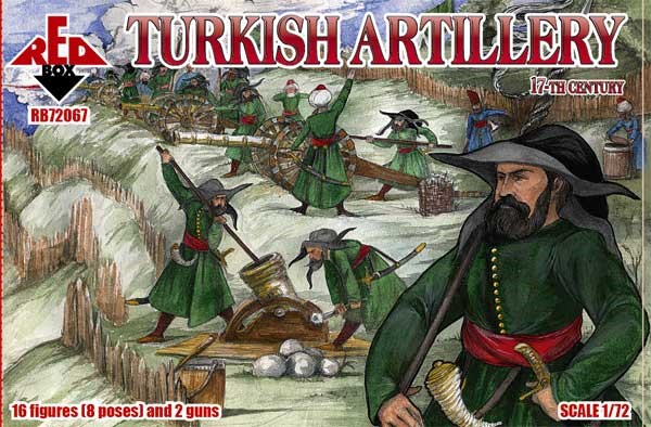 Red Box 1/72 scale Turkish Artillery XVII c.