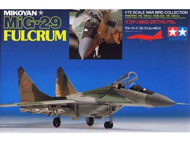 Tamiya 1/72 Model Mig-29 Fulcrum