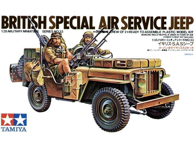 Tamiya 1/35 Maket British SAS Jeep