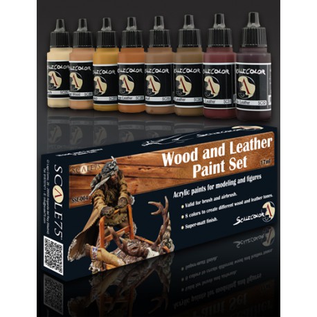 Scale 75 Boya Seti WOOD AND LEATHER PAINT SET