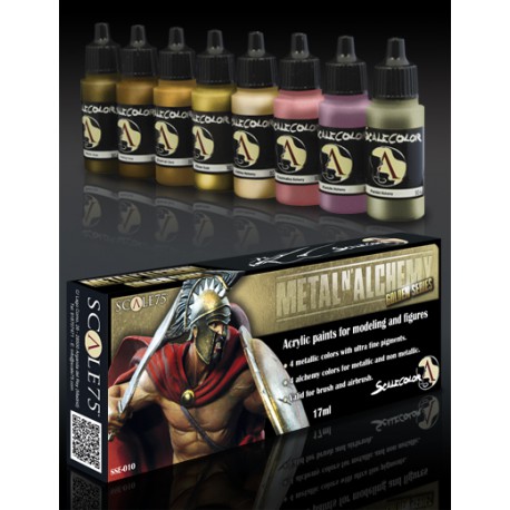 Scale 75 Paint Set METAL N'ALCHEMY GOLD PAINT