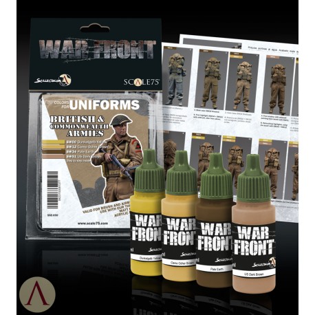 Scale 75 Paint Set BRITISH & COMMONWEALTH ARMIES