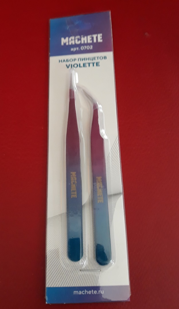 Set of Violette tweezers, 2 pcs