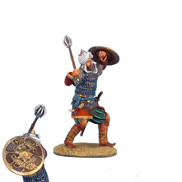 First Legion 1/30 Ölçek Gürzlü ve Kalkanlı Memluk Savaşçısı