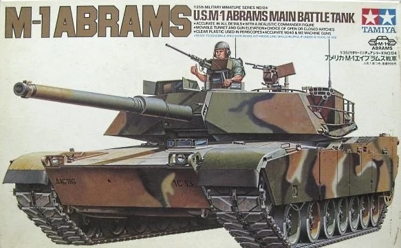 Tamiya 1/35 ölçek M-1 Abrams main battle tank modeli