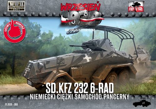 First to Fight 1/72 Maket Sd.Kfz 232  6-RAD - German Heavy Armoured car
