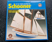 Schooner Ahşap Model Cod Fishing Boat Barco Bacaladero