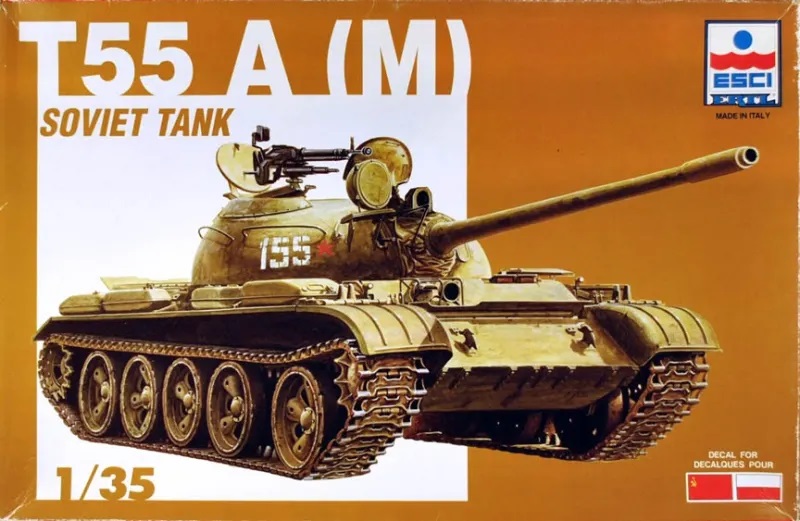 Esci 1/35 Maket T55 A (M) Soviet Tank