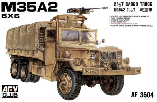 AFV Club 1/35 Maket American 6x6 truck M35A2 2 1/2 ton