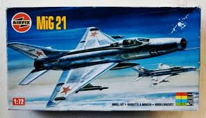 airfix 1/72 scale Mig 21 model