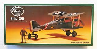 lindberg 1/48 scale British S.E.5a plane model