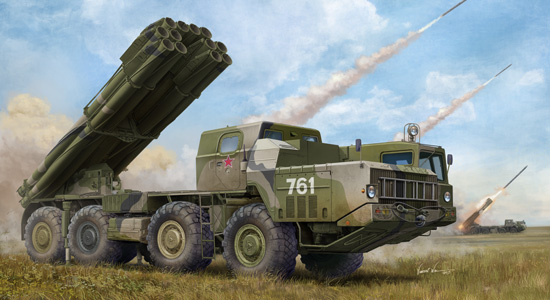 Trumpeter 1/35 scale Russian 9A52-2 Smerch-M multiple rocket launcher of RSZO 9k58 Smerch MRLS          
