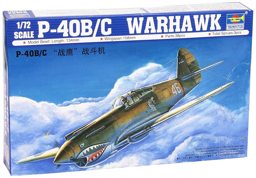 Trumpeter 1/72 scale P-40B/C “Warhawk”