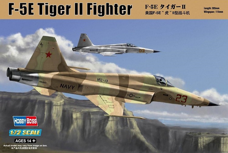 hobbyboss 1/72 scale F-5E Tiger II fighter - Re-edition