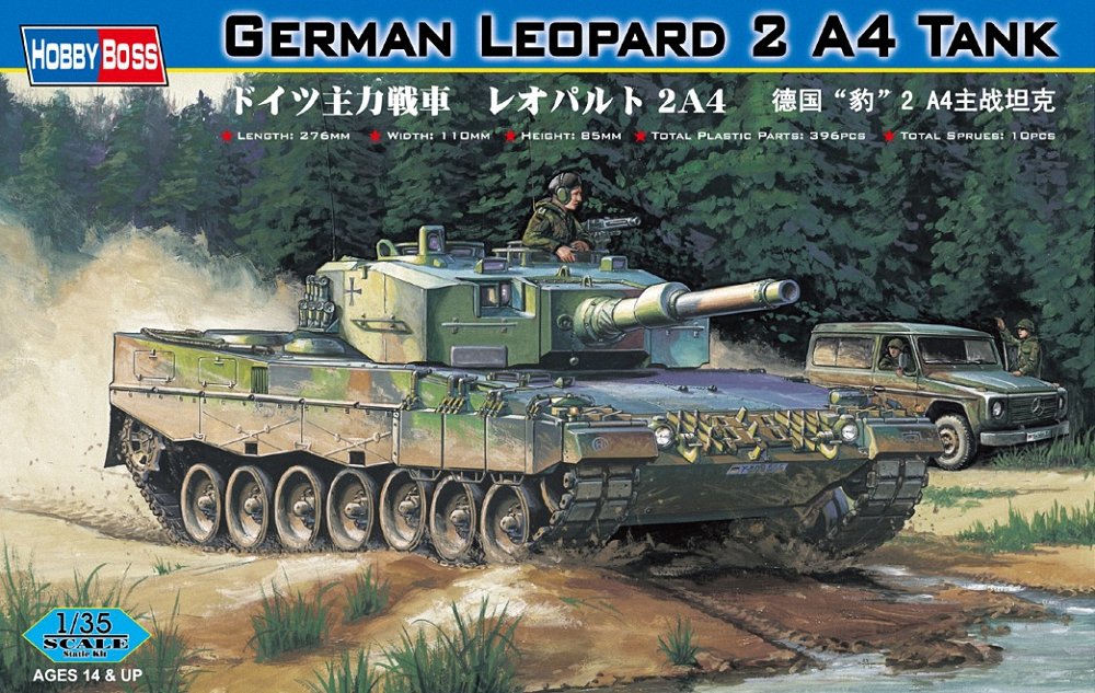 Hobbyboss 1/72 scale German Leopard  2  A4  tank