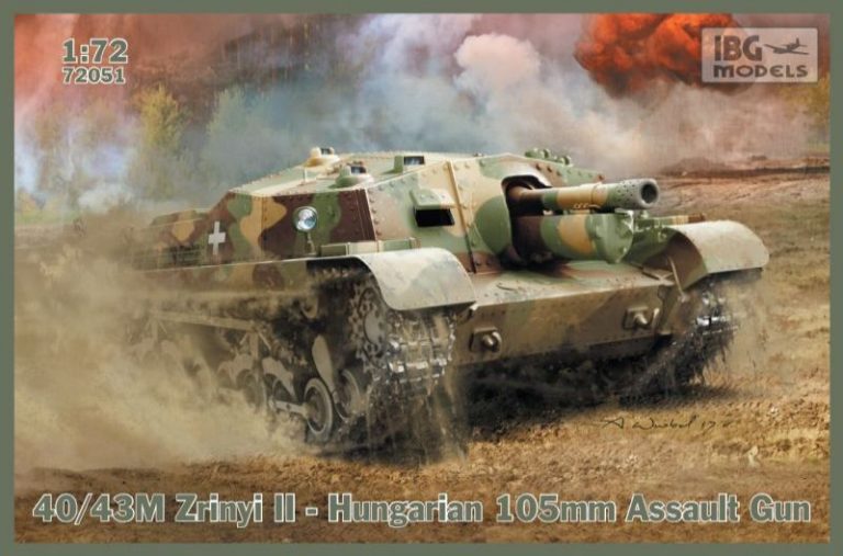 IBG 1/72 Model 40/43M Zrinyi II – Hungarian 105mm Assault Gun
