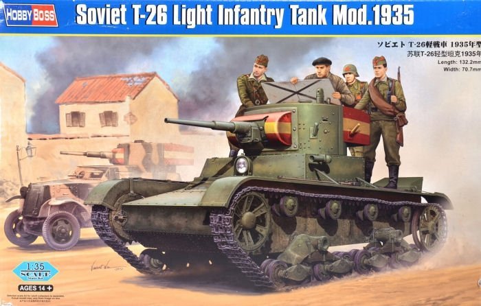 Hobbyboss 1/35 scale Soviet Soviet T-26 Light Infantry Tank Mod.1935