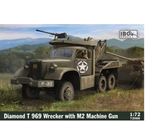 IBG 1/72 Maket Diamond T 969 Wrecker with M2 Machine Gun