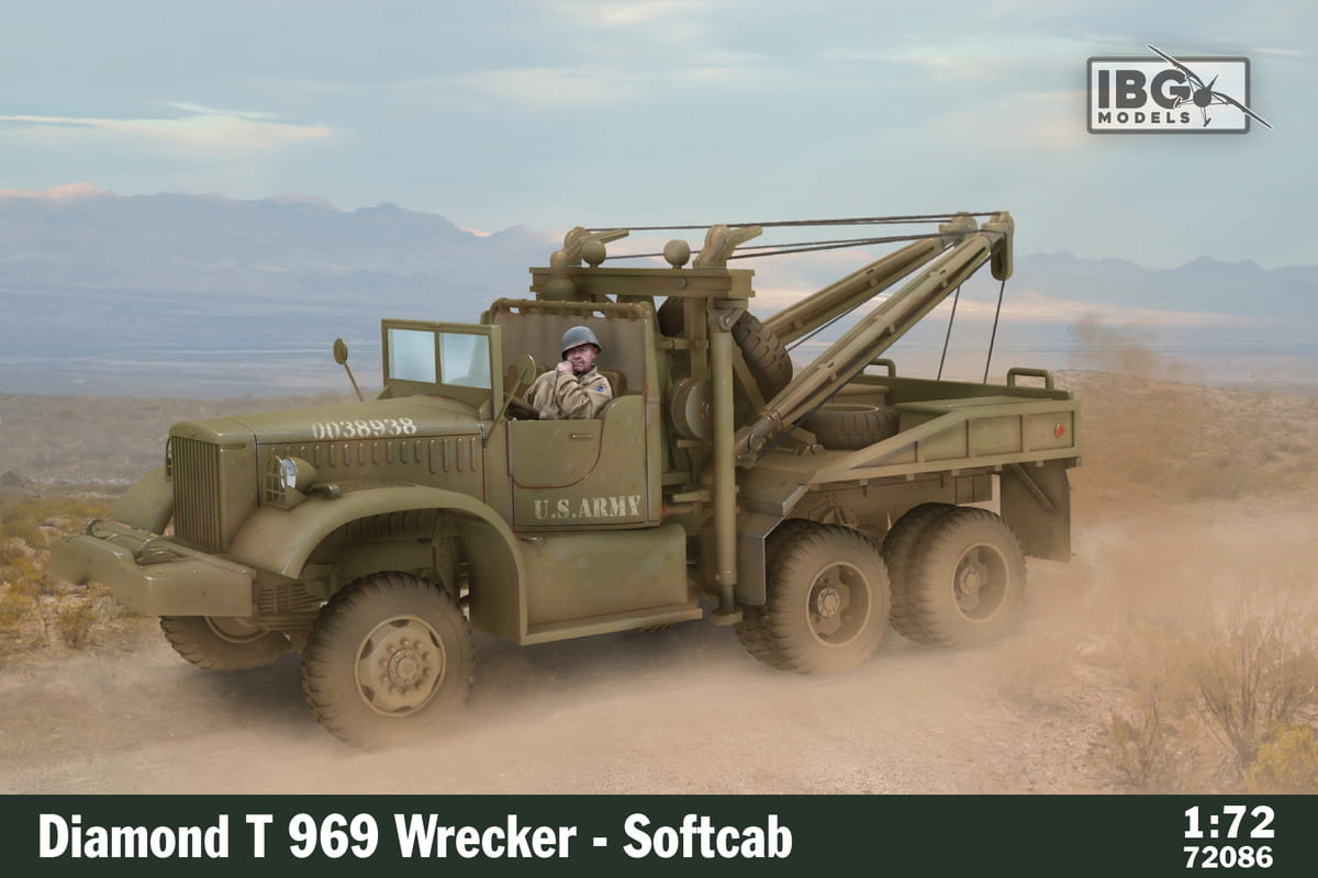 IBG 1/72 Model Diamond T 969 Wrecker - Softcab