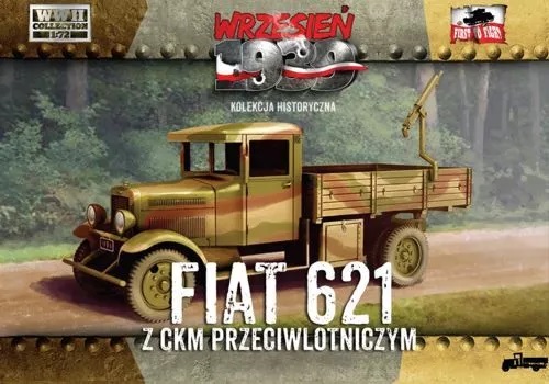 First To Fight 1/72 Model Polish Fiat 621 with AA machine gun