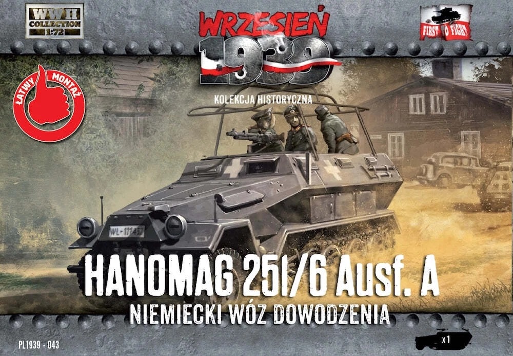 First To Fight 1/72 Model German Sd.Kfz.251/6 Ausf.A half-track