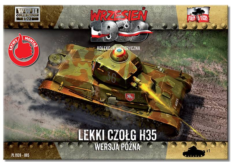 FIRST TO FIGHT 1/72 Model HOTCHKISS H-35 LATE VERSION