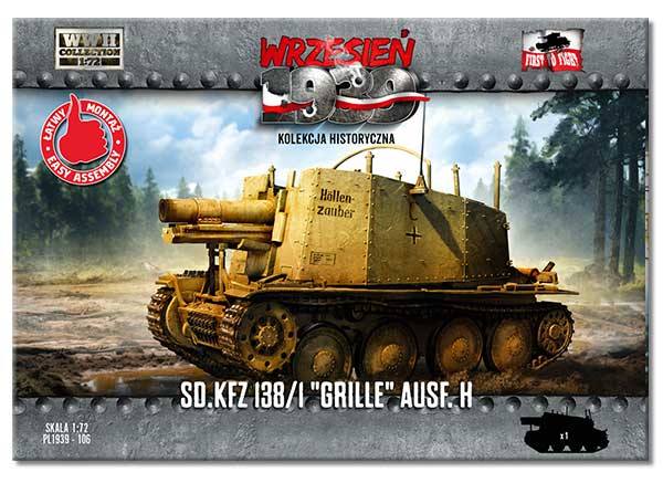 FIRST TO FIGHT 1/72 Model SD.KFZ 138/1 GRILLE AUSF. H