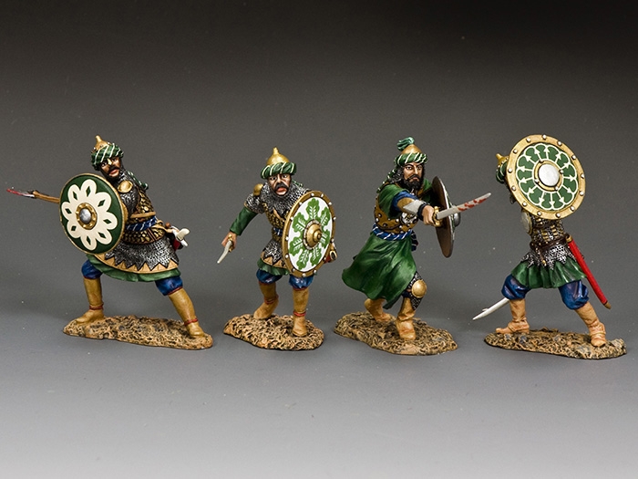 King & Country Kurşun Asker 1/30 figür The Fighting Saracens” 4 figür