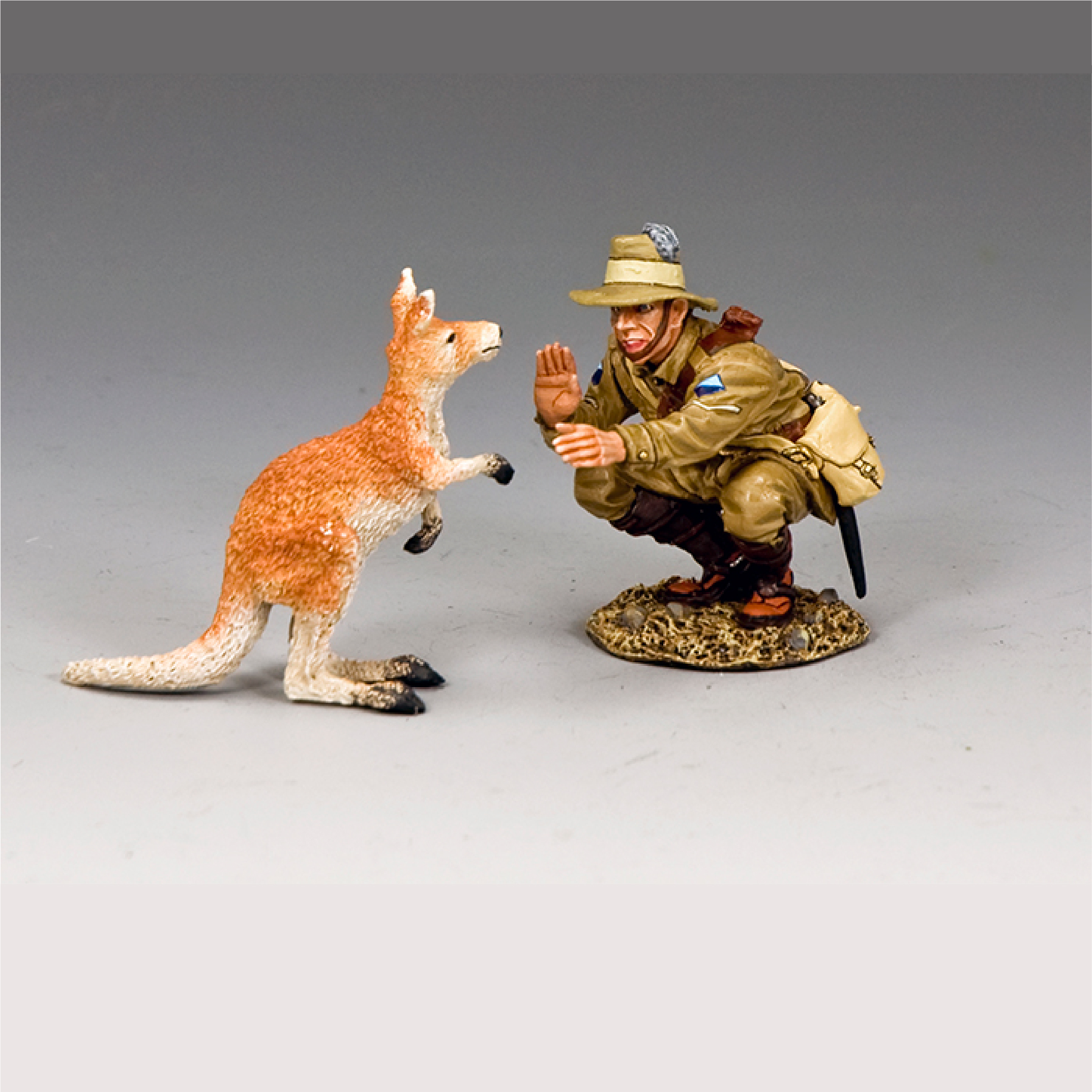 King and CountrySkippy the Mascot & His Handler 1/30 scale metal figures