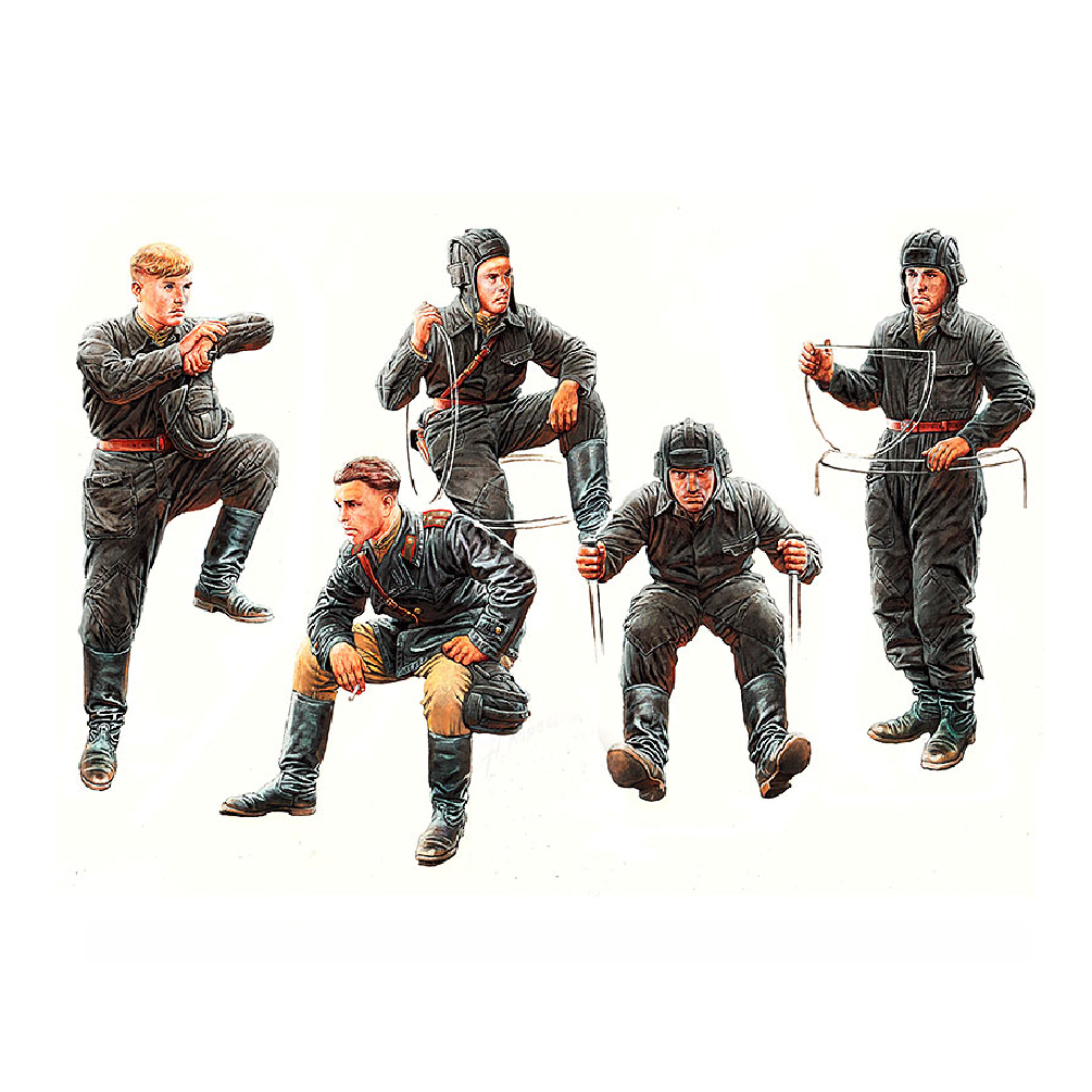 MASTER BOX 1/35 figure   Soviet Tank Crew, 1943-1945