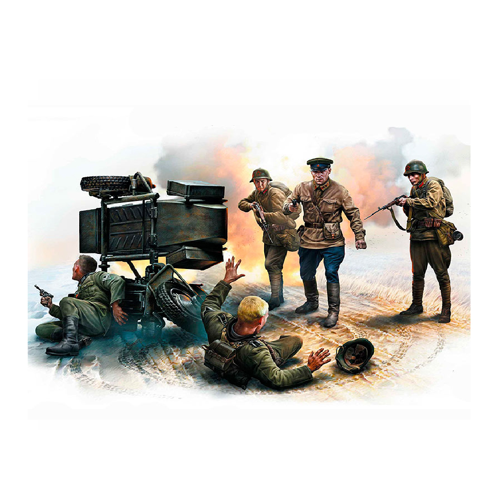 MASTER BOX 1/35 figure  Accident. Soviet & German military men, summer 1941