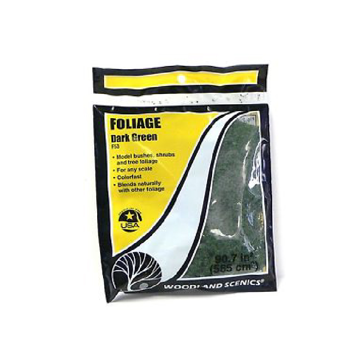 Woodland Scenics F53 Koyu Yeşil Ağaç Yaprakları (464 cm²)