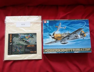TAMIYA 1/48 Model 1/48 Messerschmitt Bf 109 E-4/7 & Resin Runway
